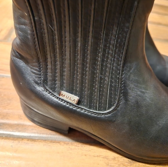 La Barca Men's Paso De Mula Botin Charro Chili. Made in Mexico - Picture 2 of 5